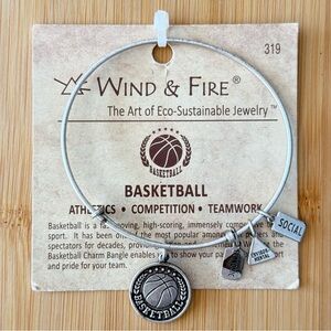 Silver Basketball Charm Bracelet